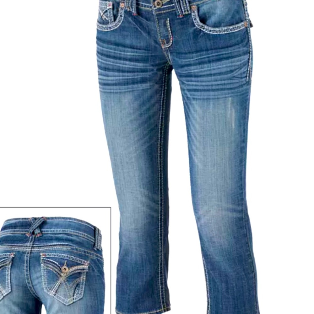 Hydraulic Capri Jeans